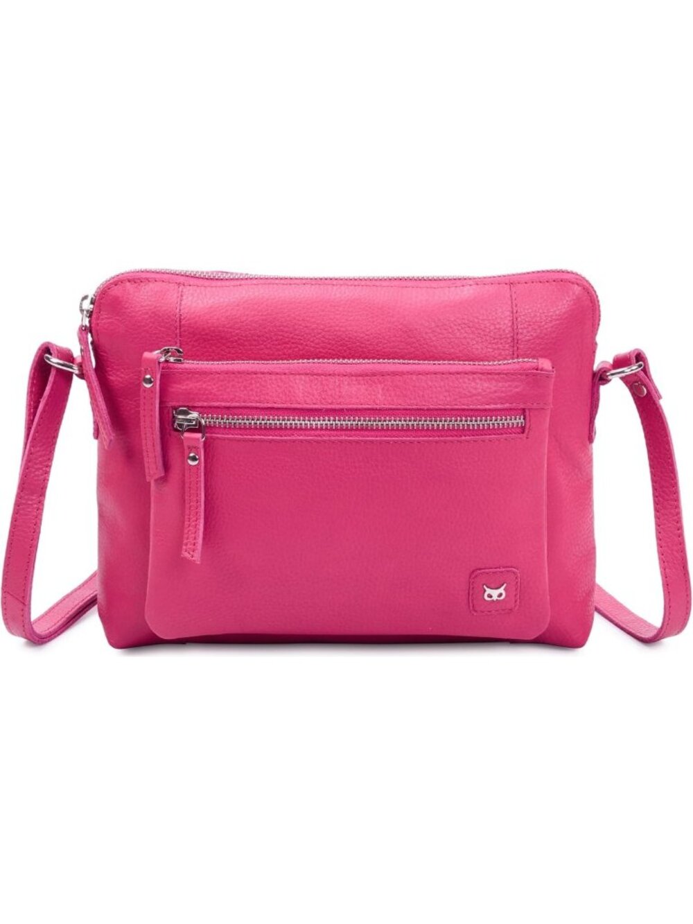 Soft Genuine Leather Crossbody Bag for Women - Small Adjustable Sling Purse in